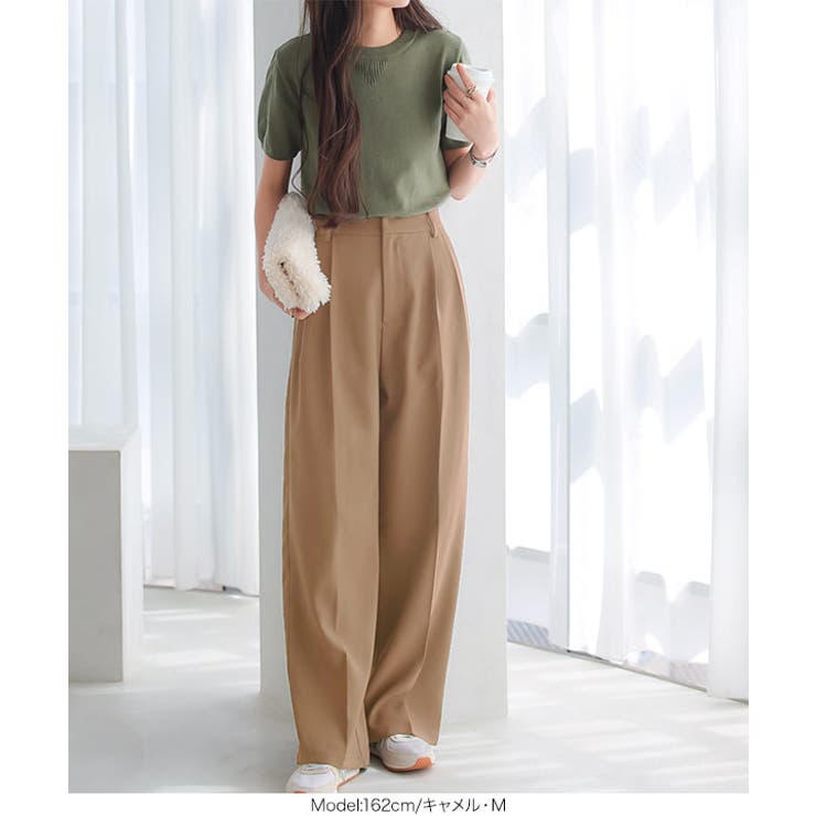 ツータックワイドパンツ［M4131］[品番：KO000014749]｜KOBE LETTUCE