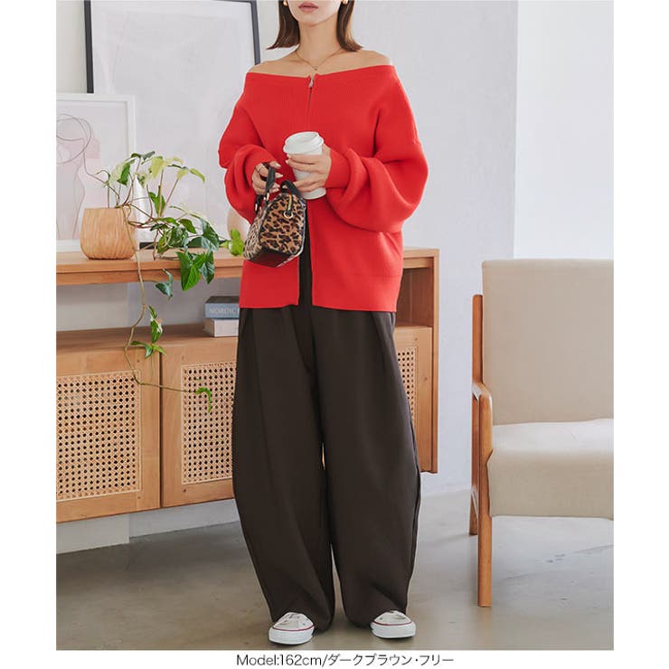 ダブルタックバレルレッグカーブパンツ［M4149］[品番：KO000014834