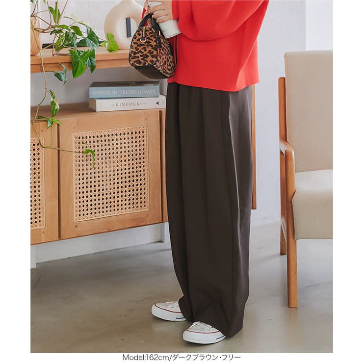 ダブルタックバレルレッグカーブパンツ［M4149］[品番：KO000014834