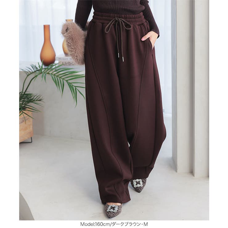 裏ファーボンディングダイバーバレルレッグカーブパンツ［M4155］ | KOBE LETTUCE | 詳細画像6 