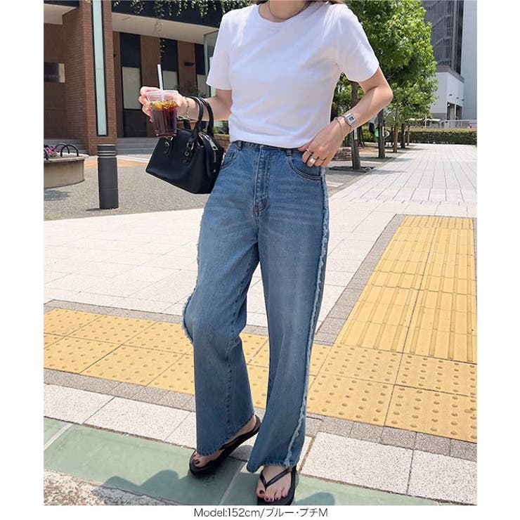  サイドフリンジラインデニムパンツ | KOBE LETTUCE | 詳細画像14 