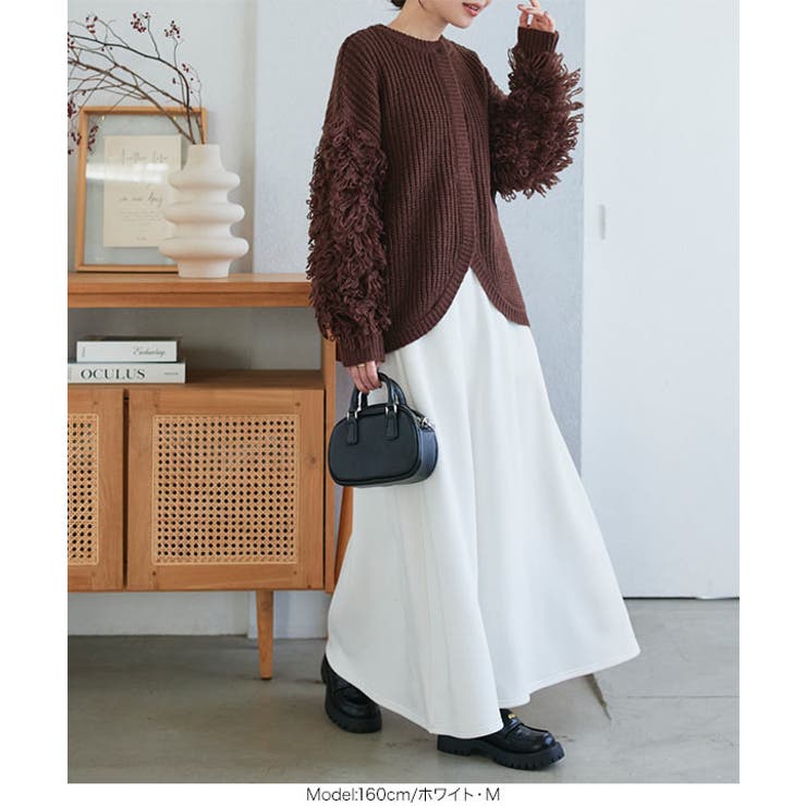 裏起毛で暖かく フレアなシルエットで上品に。 大人気スカートが”進化して”リニュ… | KOBE LETTUCE | 詳細画像10 