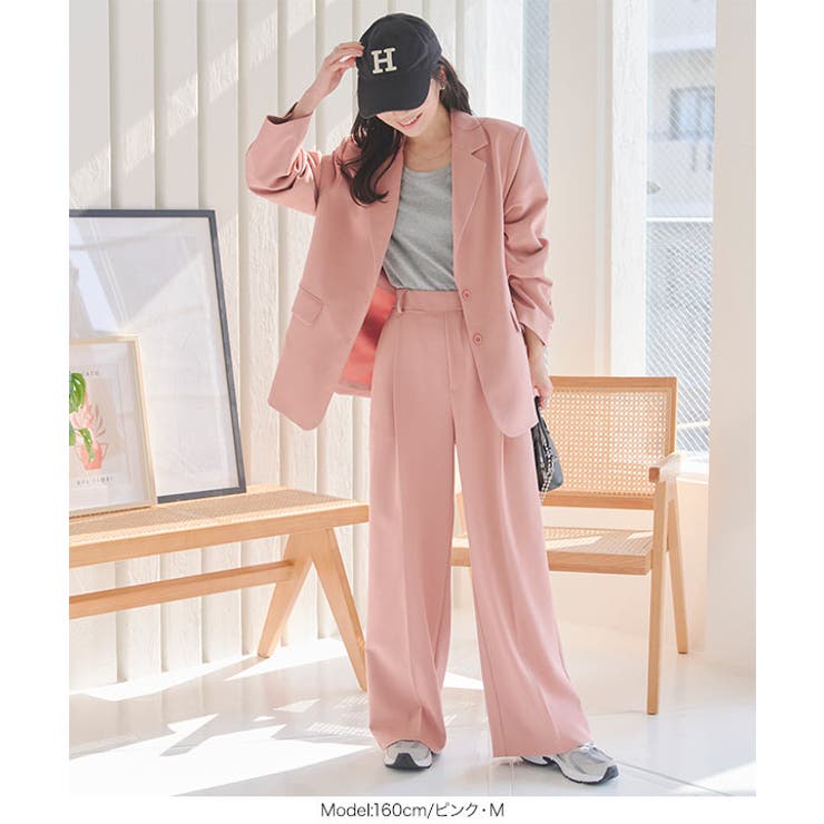 選べるサイズ シワになりにくいワイドパンツ［M4162］ | KOBE LETTUCE | 詳細画像9 