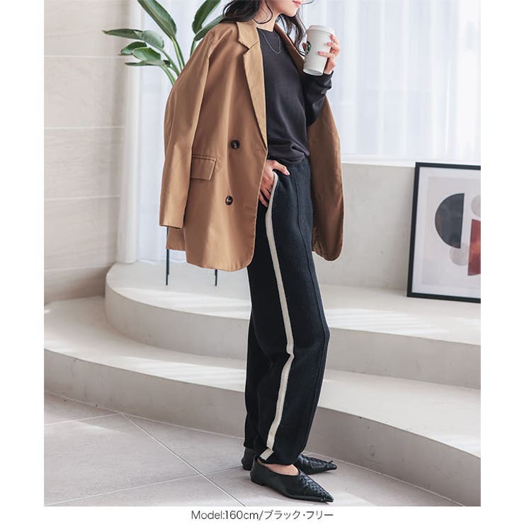 サイドラインニットジョガーパンツ［M4171］ | KOBE LETTUCE | 詳細画像4 