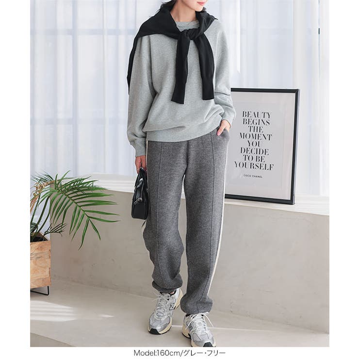 サイドラインニットジョガーパンツ［M4171］ | KOBE LETTUCE | 詳細画像7 