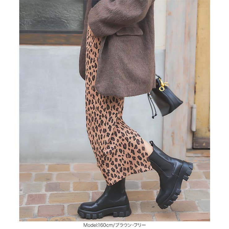 レオパード柄タイトスカート［M4182］ | KOBE LETTUCE | 詳細画像4 