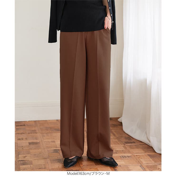 美脚 ポンチ ワイドパンツ | KOBE LETTUCE | 詳細画像7 