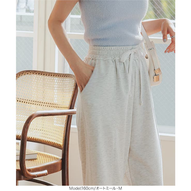 切りっぱなしスウェットワイドパンツ［M4193］ | KOBE LETTUCE | 詳細画像6 