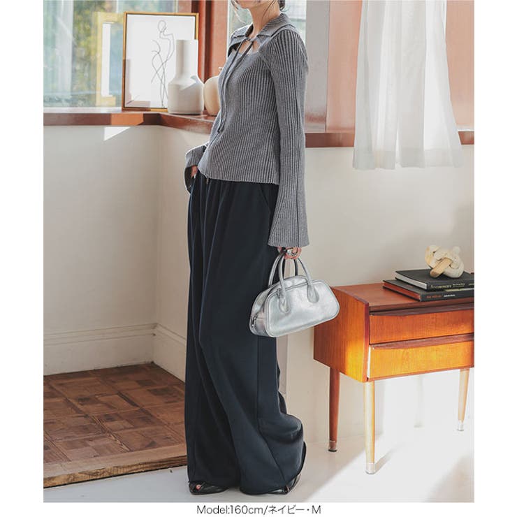 切りっぱなしスウェットワイドパンツ［M4193］ | KOBE LETTUCE | 詳細画像8 