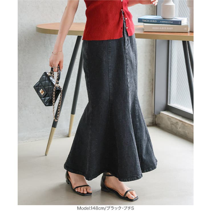 [ Petitle / プチレ ] デニムマーメイドスカート［M4195］ | KOBE LETTUCE | 詳細画像18 