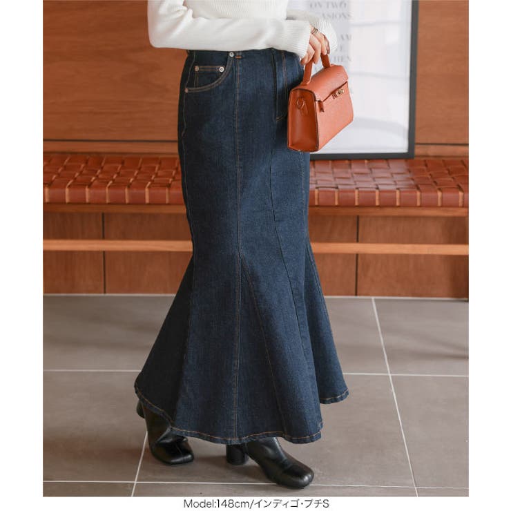 [ Petitle / プチレ ] デニムマーメイドスカート［M4195］ | KOBE LETTUCE | 詳細画像11 