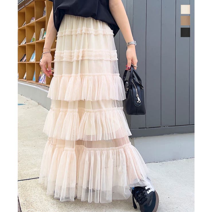 ティアードチュールスカート［M4209］ | KOBE LETTUCE | 詳細画像1 