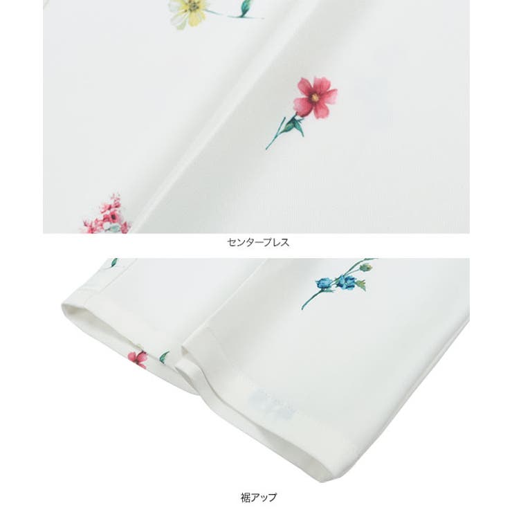 総柄プリントワイドタックパンツ［M4225］ | KOBE LETTUCE | 詳細画像10 