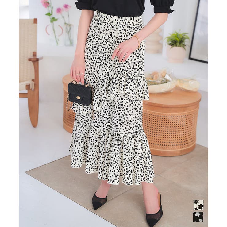 アシンメトリーフリルスカート［M4232］ | KOBE LETTUCE | 詳細画像1 