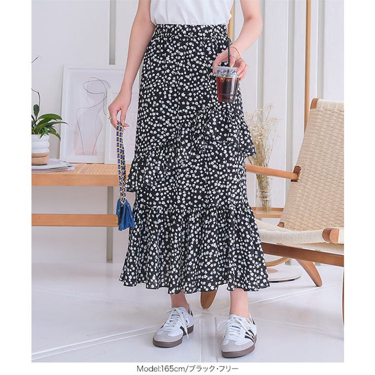 アシンメトリーフリルスカート［M4232］ | KOBE LETTUCE | 詳細画像5 