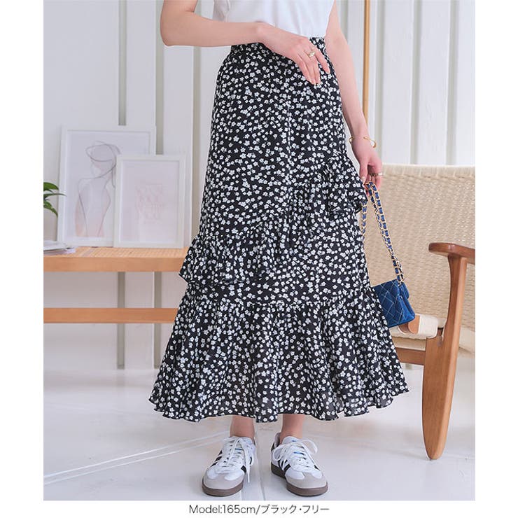 アシンメトリーフリルスカート［M4232］ | KOBE LETTUCE | 詳細画像6 