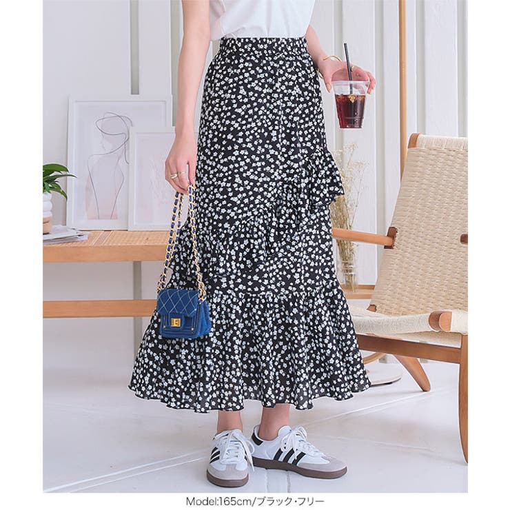 アシンメトリーフリルスカート［M4232］ | KOBE LETTUCE | 詳細画像8 