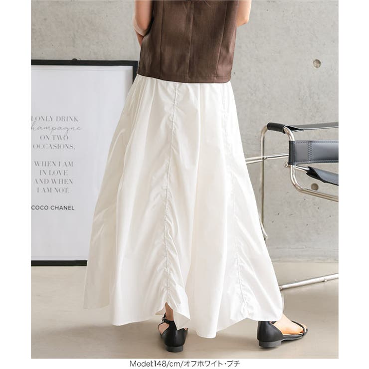 [ Petitle / プチレ ] シャーリングデザインスカート［M4255］ | KOBE LETTUCE | 詳細画像6 