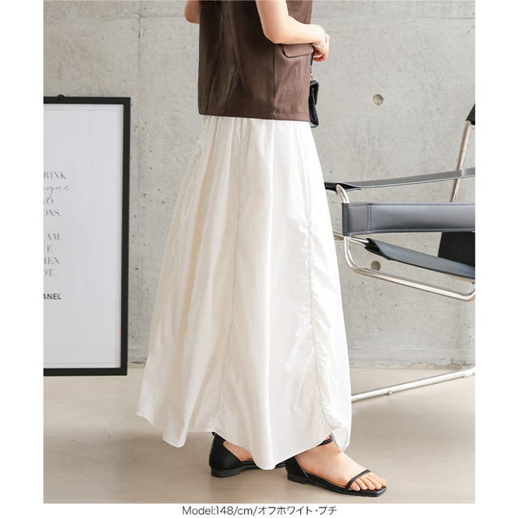 [ Petitle / プチレ ] シャーリングデザインスカート［M4255］ | KOBE LETTUCE | 詳細画像7 