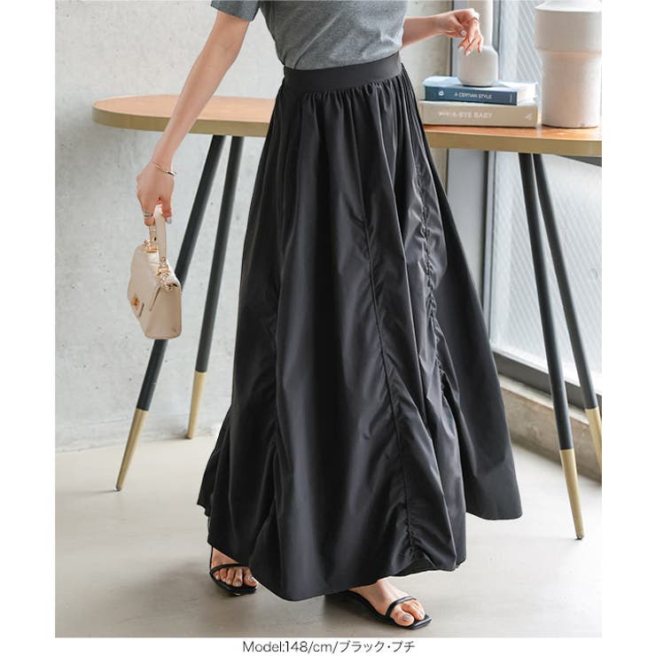 [ Petitle / プチレ ] シャーリングデザインスカート［M4255］ | KOBE LETTUCE | 詳細画像10 