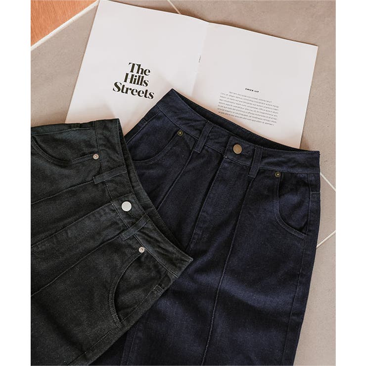 [ Petitle / プチレ ] ワイドレッグデニムパンツ［M4256］ | KOBE LETTUCE | 詳細画像12 