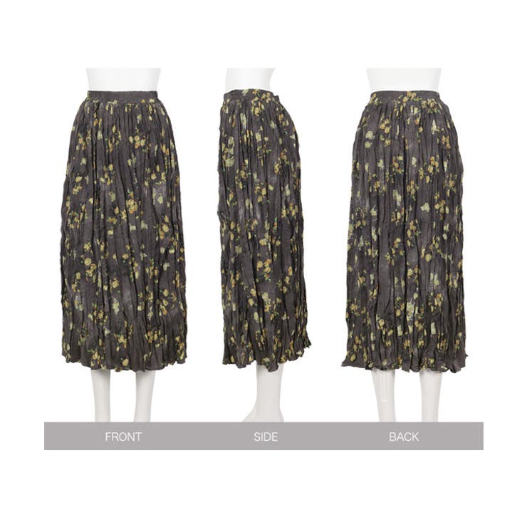 ワッシャープリーツ花柄スカート［M4265］ | KOBE LETTUCE | 詳細画像9 