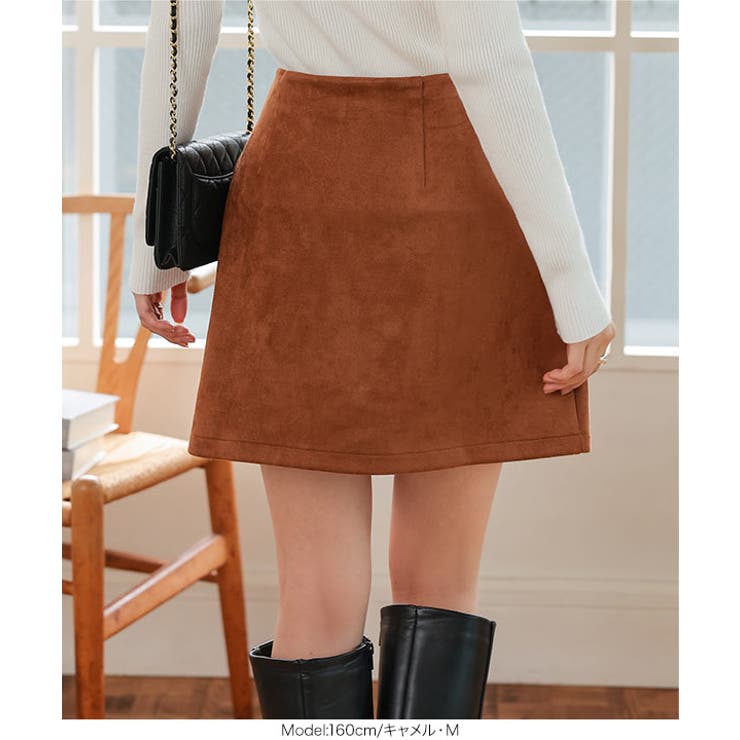 フェイクスエードスコート［M4270］ スコート フェイクスエード | KOBE LETTUCE | 詳細画像5 