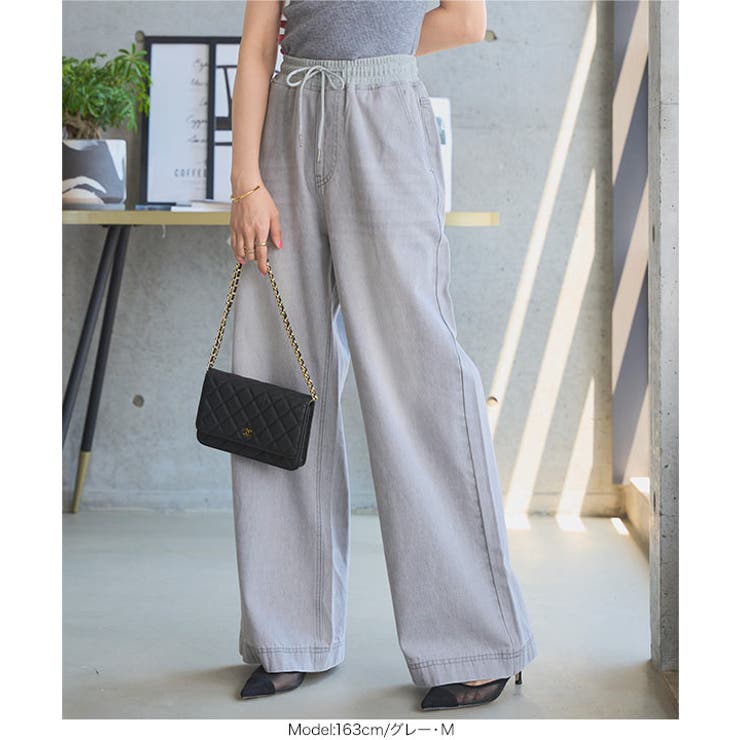 ウエストスウェット切替デニムパンツ［M4273］ | KOBE LETTUCE | 詳細画像7 