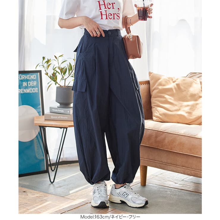 2wayドロスト付きダブルタックカーゴカーブパンツ［M4275］ | KOBE LETTUCE | 詳細画像2 