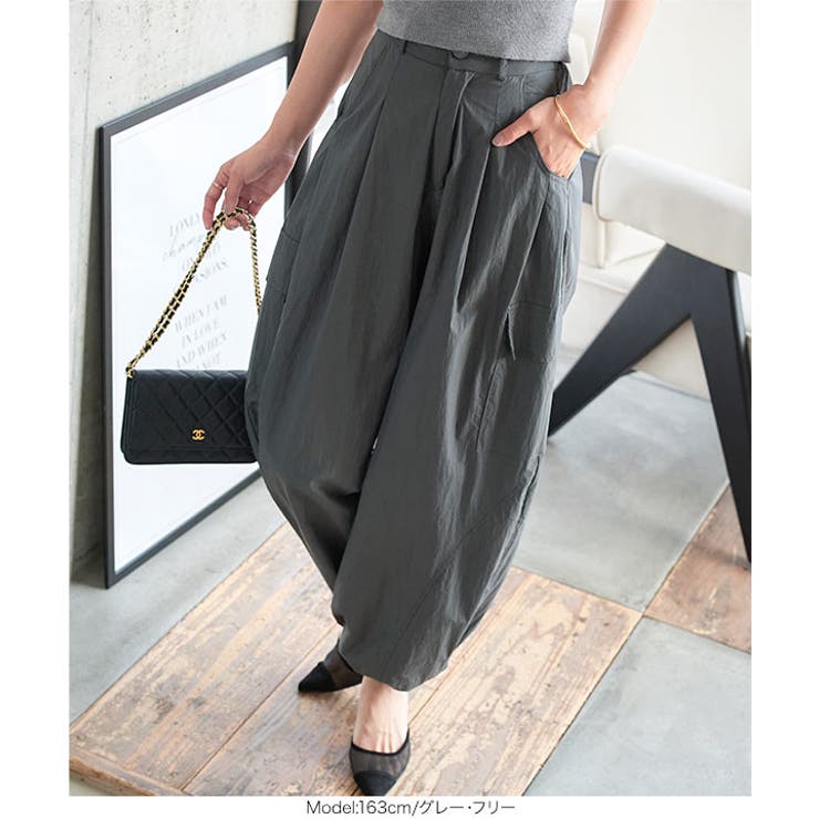 2wayドロスト付きダブルタックカーゴカーブパンツ［M4275］ | KOBE LETTUCE | 詳細画像8 