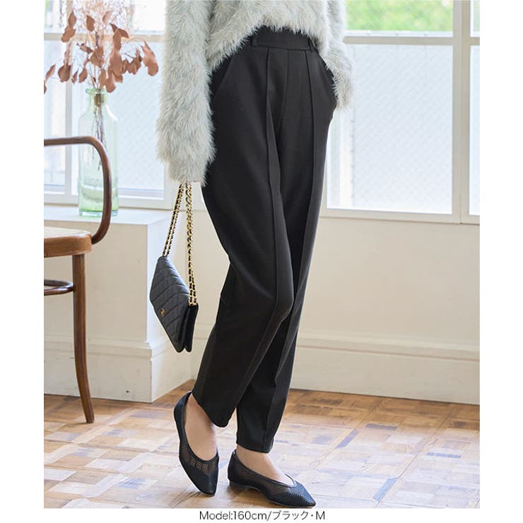 選べるサイズ 美脚ポンチテーパードパンツ 美脚 | KOBE LETTUCE | 詳細画像14 