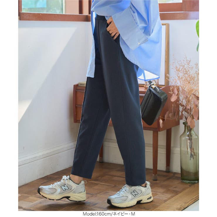 選べるサイズ 美脚ポンチテーパードパンツ 美脚 | KOBE LETTUCE | 詳細画像10 