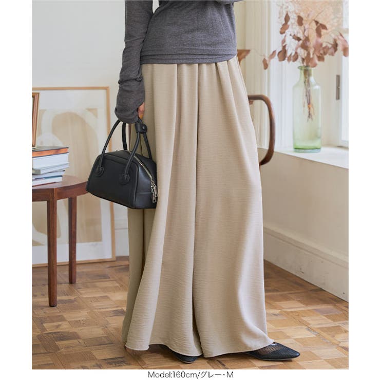 UVカットサラテロワイドパンツ［M4286］ UVカット ワイドパンツ | KOBE LETTUCE | 詳細画像8 