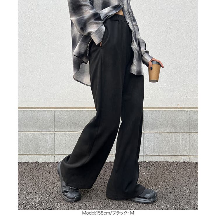 選べる3サイズ錯覚美脚ポンチスエードパンツ［M4292］ 錯覚美脚 ポンチ | KOBE LETTUCE | 詳細画像13 