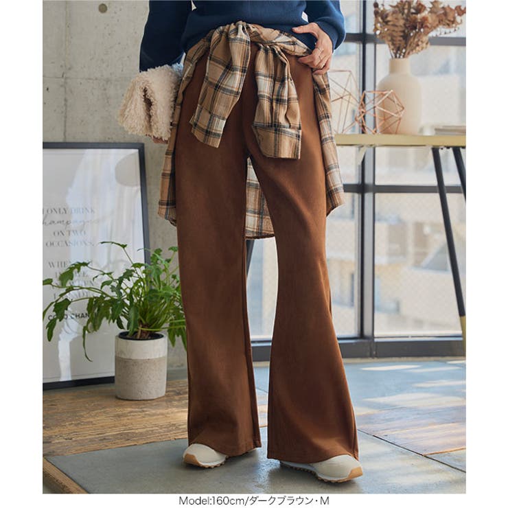 選べる3サイズ錯覚美脚ポンチスエードパンツ［M4292］ 錯覚美脚 ポンチ | KOBE LETTUCE | 詳細画像11 