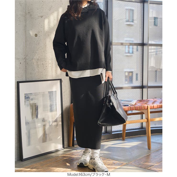 スポンディッシュニットタイトスカート ニットタイトスカート レディース | KOBE LETTUCE | 詳細画像4 