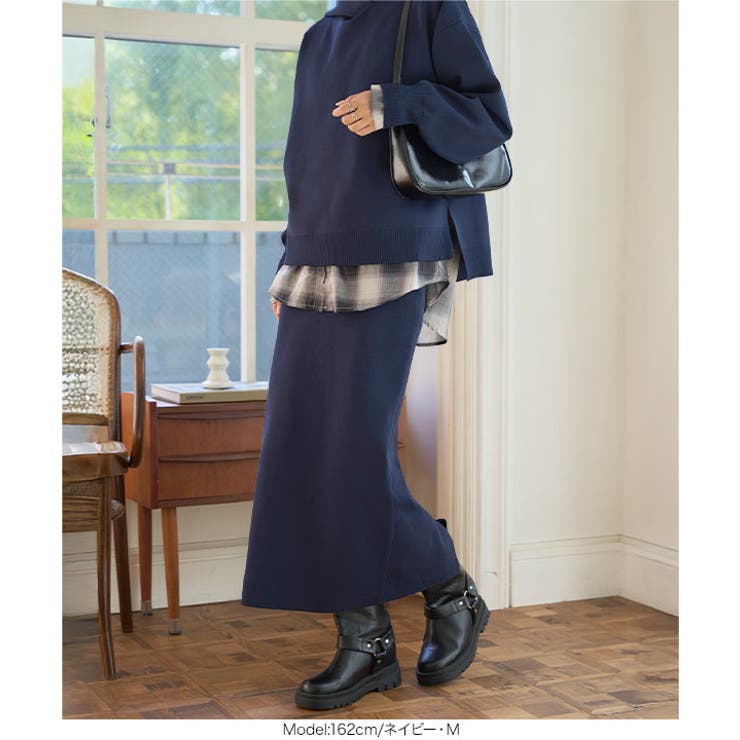 スポンディッシュニットタイトスカート ニットタイトスカート レディース | KOBE LETTUCE | 詳細画像8 