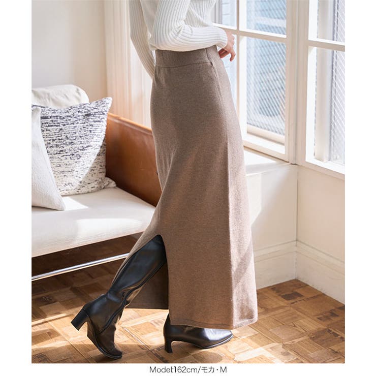 ホールガーメントニットタイトスカート ニット タイト | KOBE LETTUCE | 詳細画像7 