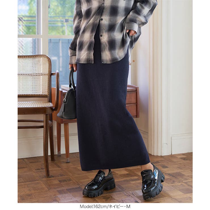 ホールガーメントニットタイトスカート ニット タイト | KOBE LETTUCE | 詳細画像8 