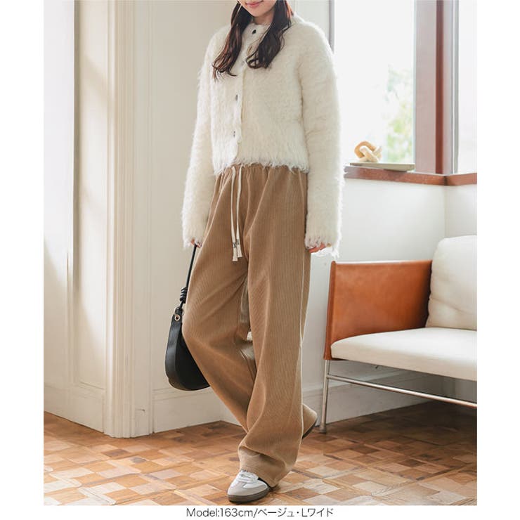 M L 裏ボアコーデュロイワイドパンツ | KOBE LETTUCE | 詳細画像3 