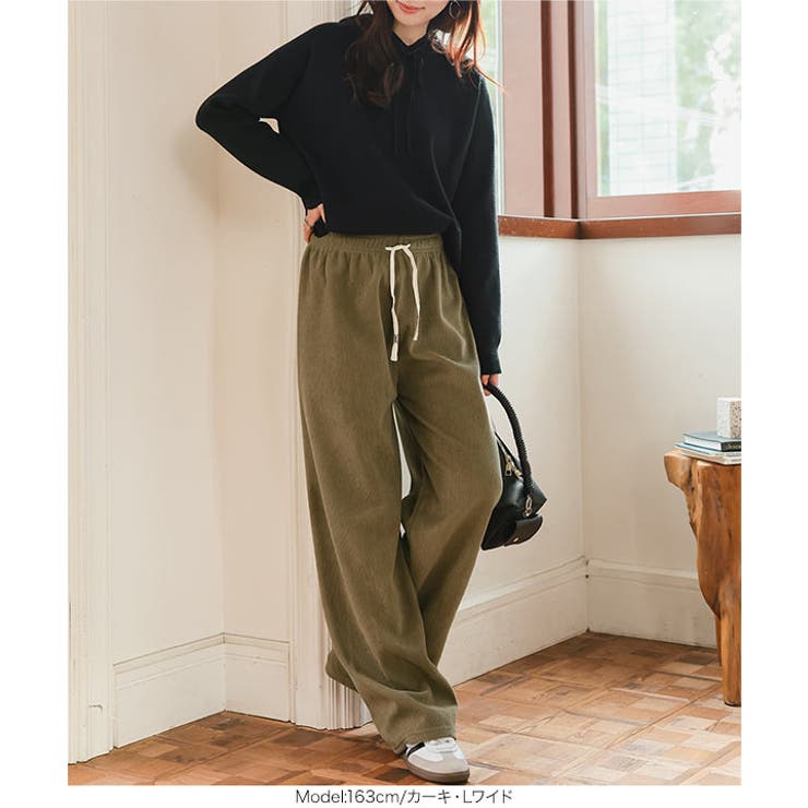 M L 裏ボアコーデュロイワイドパンツ | KOBE LETTUCE | 詳細画像7 