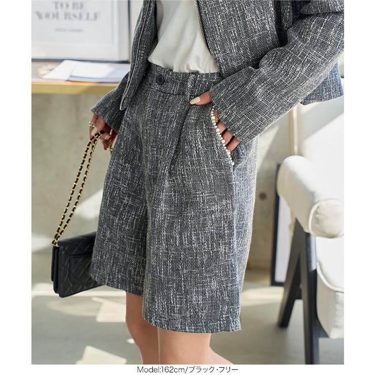 パールトリムツイードショートパンツ［M4349］ ツイード ショートパンツ | KOBE LETTUCE | 詳細画像4 