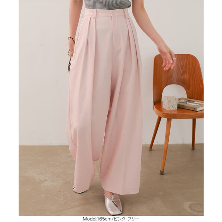 ツータックワイドパンツ［M4363］ ツータック ワイドパンツ | KOBE LETTUCE | 詳細画像6 