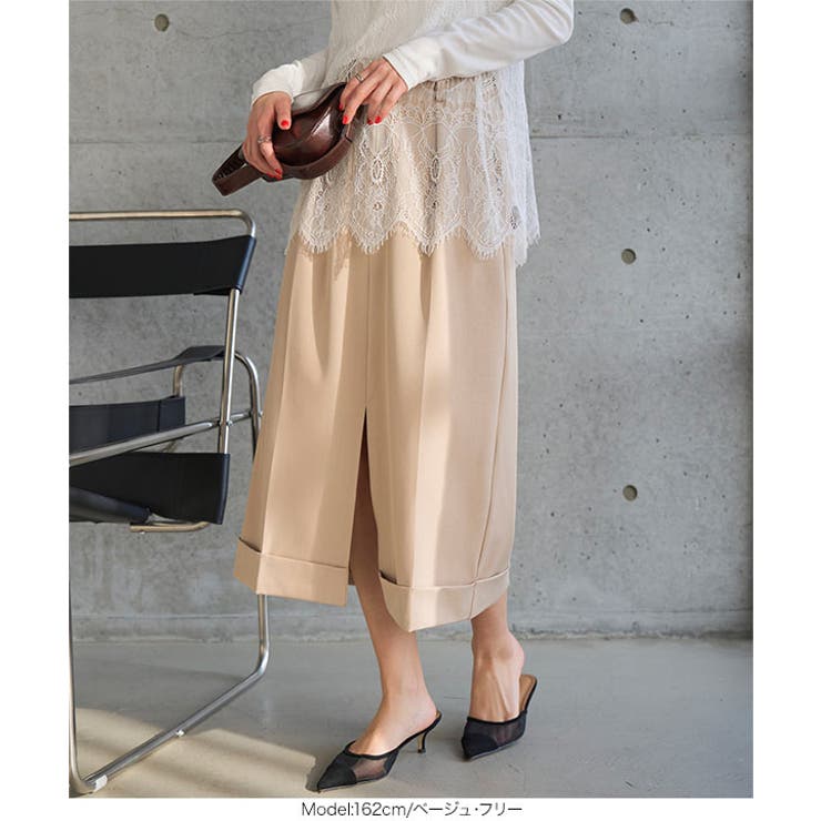 スラックススカート［M4368］ スラックススカート レディース | KOBE LETTUCE | 詳細画像2 