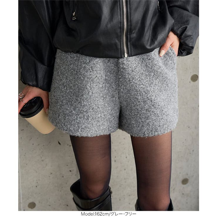 もこもこボアショートパンツ［M4375］ ショートパンツ もこもこ | KOBE LETTUCE | 詳細画像3 