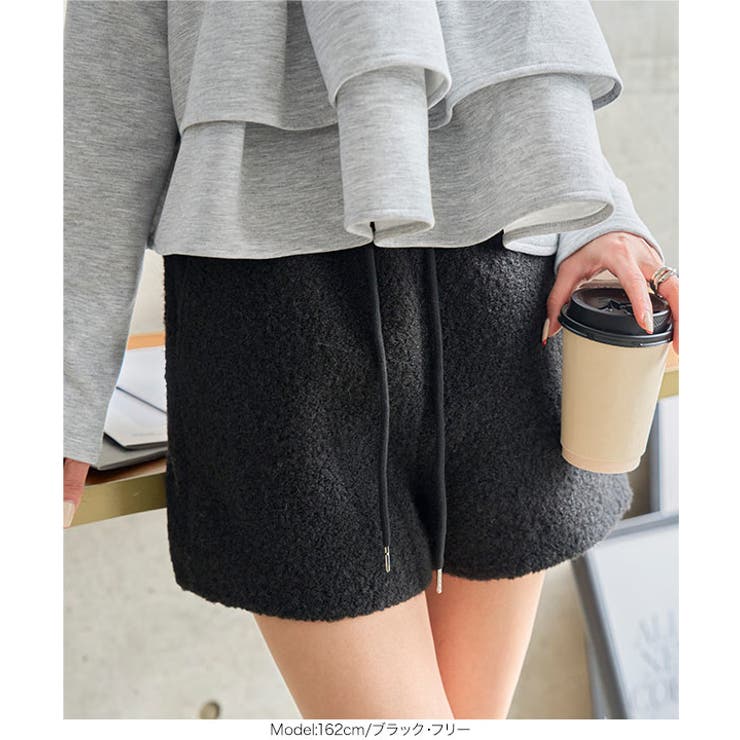 もこもこボアショートパンツ［M4375］ ショートパンツ もこもこ | KOBE LETTUCE | 詳細画像6 