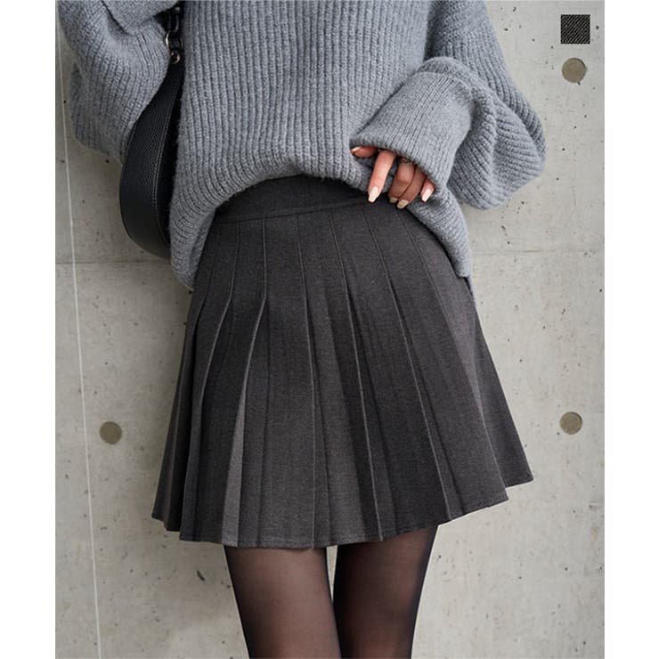 ウールタッチ プリーツスカパン［M4377］ スカパン | KOBE LETTUCE | 詳細画像1 