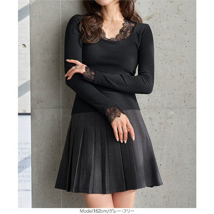 ウールタッチ プリーツスカパン［M4377］ スカパン | KOBE LETTUCE | 詳細画像6 