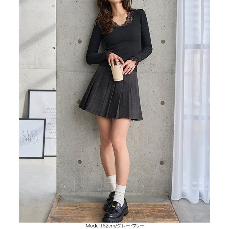 ウールタッチ プリーツスカパン［M4377］ スカパン | KOBE LETTUCE | 詳細画像7 