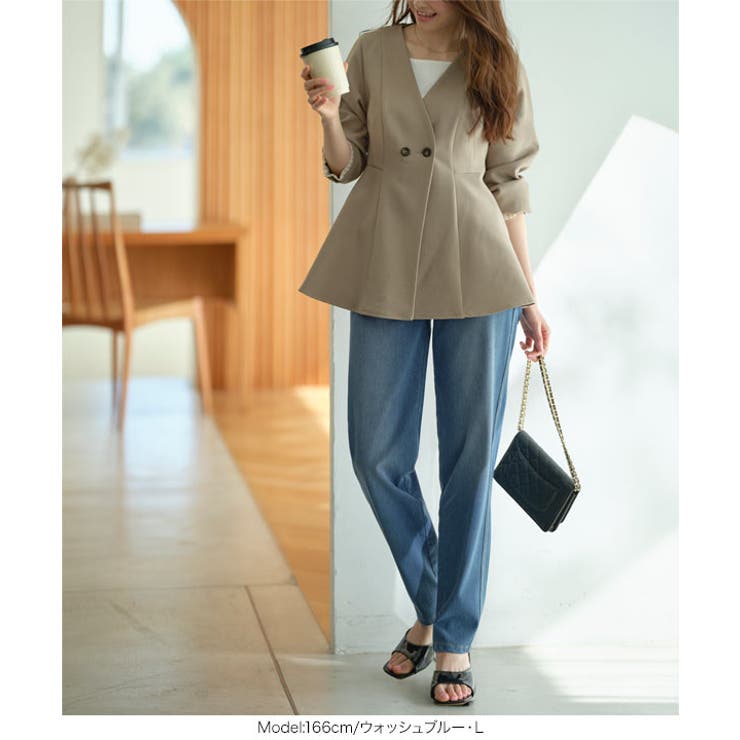 ウエストゴムストレッチデニム スキニーパンツ［M4390］ デニム | KOBE LETTUCE | 詳細画像10 